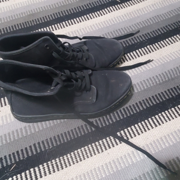 Black Sz 7 Doc Marten Canvas Lace Up Boot - Picture 6 of 6